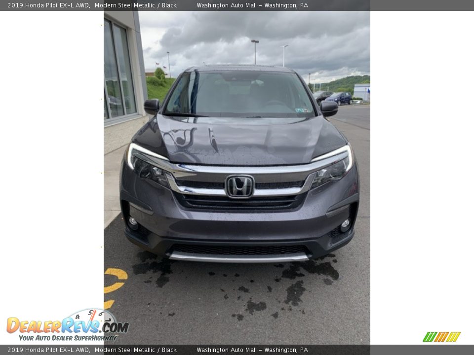 2019 Honda Pilot EX-L AWD Modern Steel Metallic / Black Photo #3