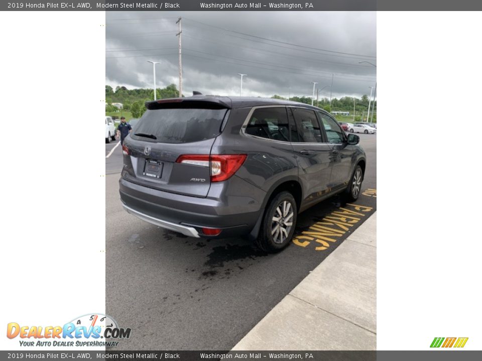 2019 Honda Pilot EX-L AWD Modern Steel Metallic / Black Photo #5