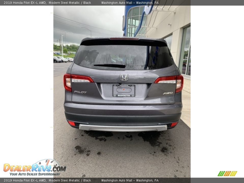 2019 Honda Pilot EX-L AWD Modern Steel Metallic / Black Photo #6