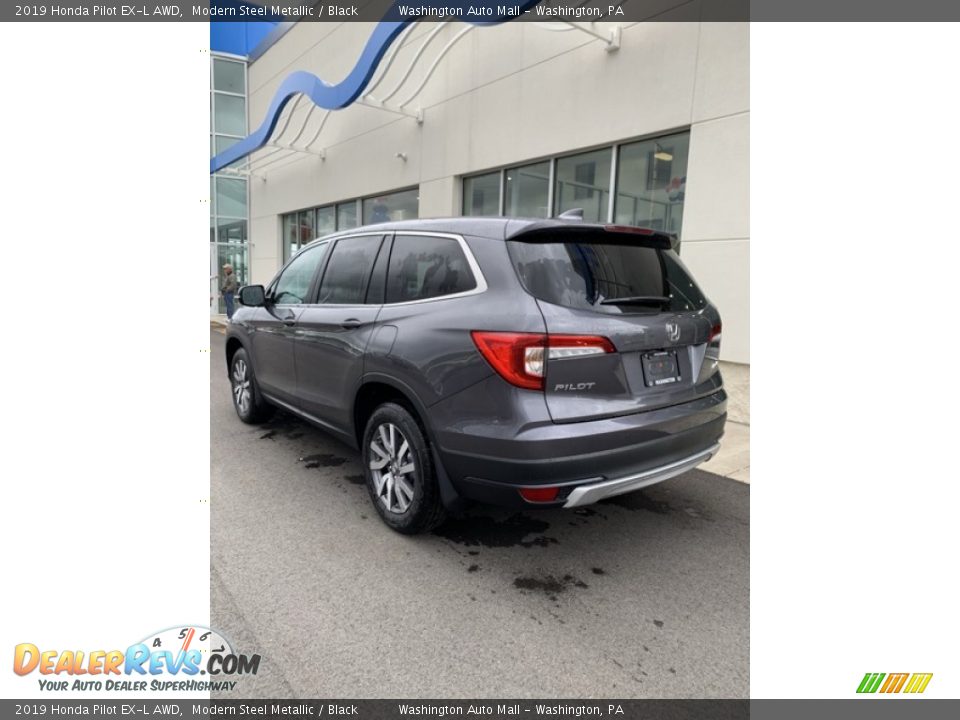 2019 Honda Pilot EX-L AWD Modern Steel Metallic / Black Photo #7