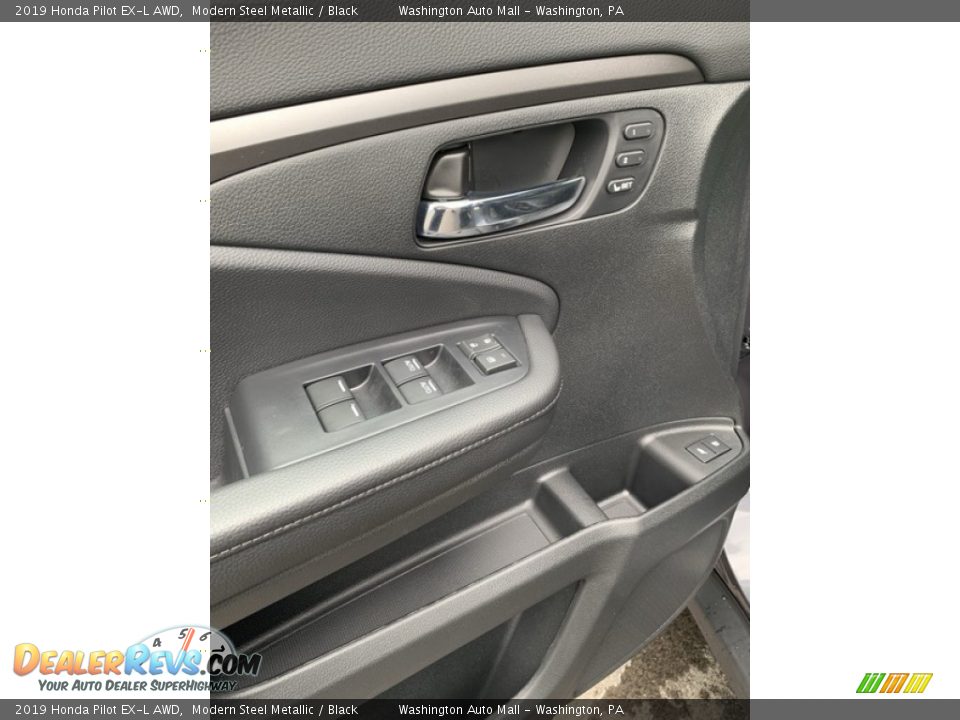 2019 Honda Pilot EX-L AWD Modern Steel Metallic / Black Photo #9