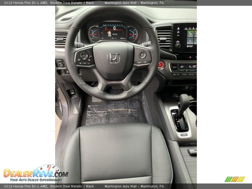 2019 Honda Pilot EX-L AWD Modern Steel Metallic / Black Photo #11