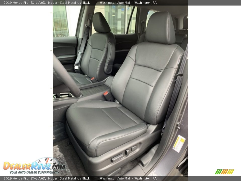 2019 Honda Pilot EX-L AWD Modern Steel Metallic / Black Photo #12
