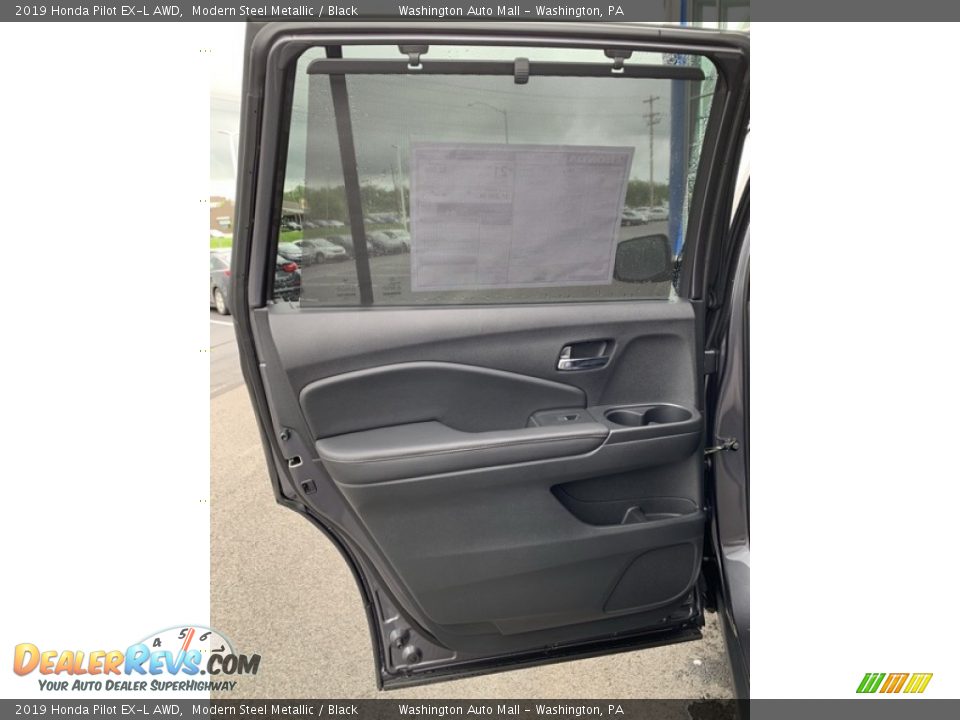 2019 Honda Pilot EX-L AWD Modern Steel Metallic / Black Photo #16