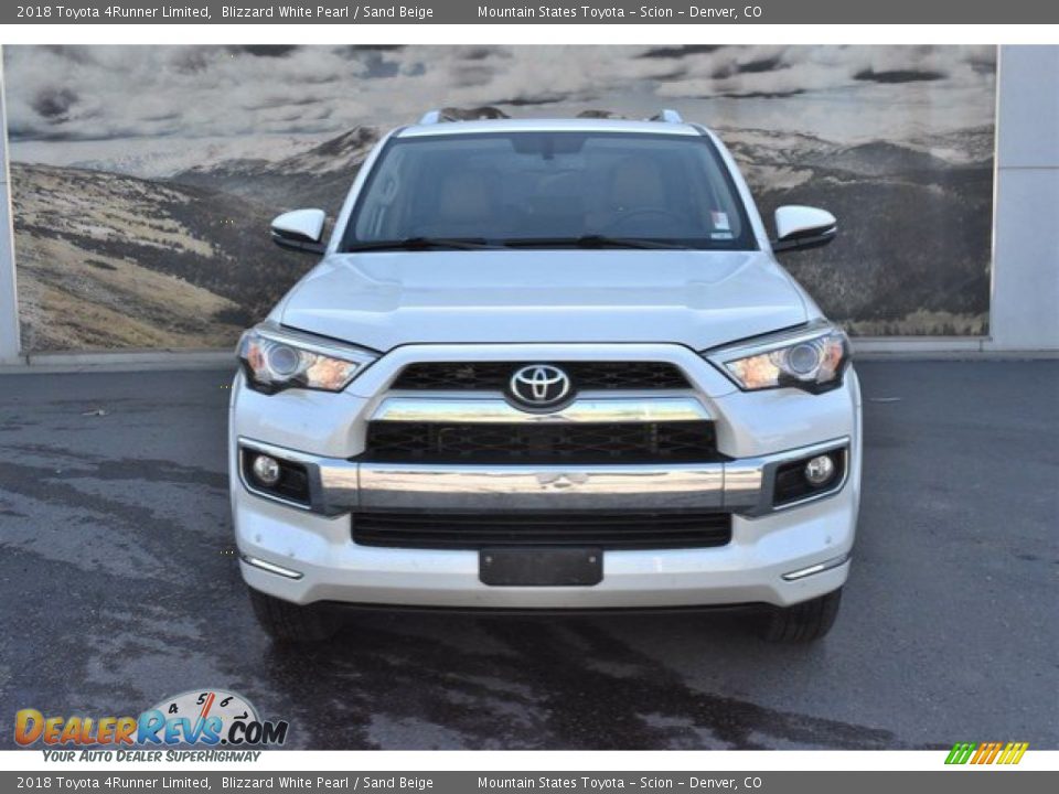 2018 Toyota 4Runner Limited Blizzard White Pearl / Sand Beige Photo #8