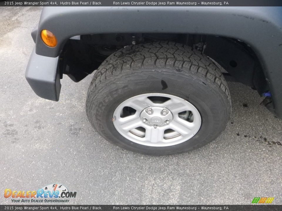 2015 Jeep Wrangler Sport 4x4 Hydro Blue Pearl / Black Photo #2