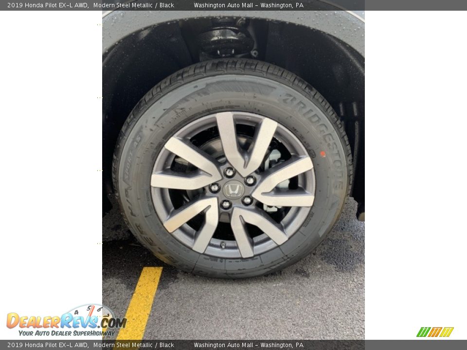 2019 Honda Pilot EX-L AWD Modern Steel Metallic / Black Photo #34
