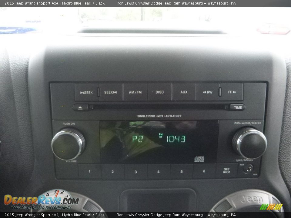 2015 Jeep Wrangler Sport 4x4 Hydro Blue Pearl / Black Photo #17