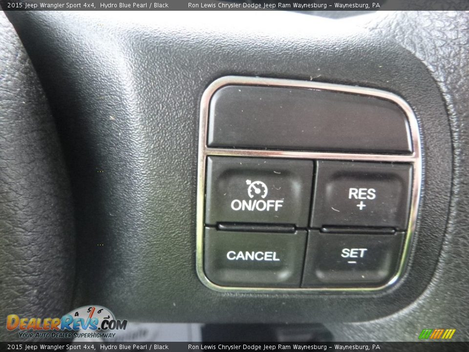 2015 Jeep Wrangler Sport 4x4 Hydro Blue Pearl / Black Photo #19