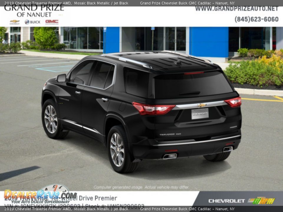 2019 Chevrolet Traverse Premier AWD Mosaic Black Metallic / Jet Black Photo #3
