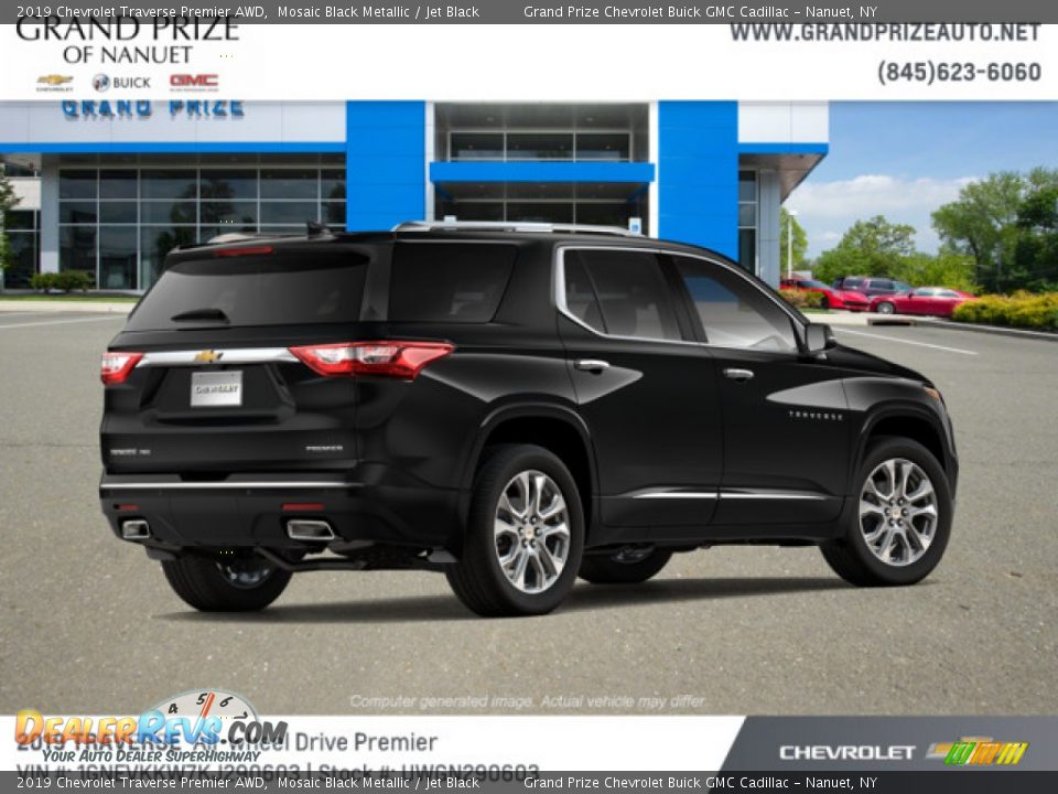 2019 Chevrolet Traverse Premier AWD Mosaic Black Metallic / Jet Black Photo #4