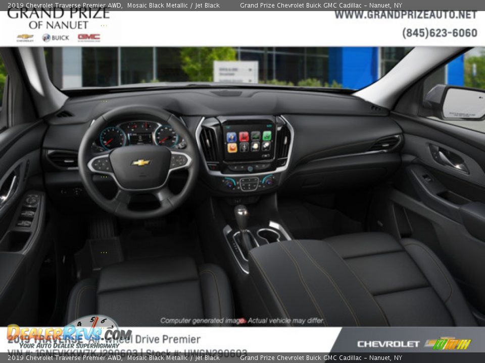 2019 Chevrolet Traverse Premier AWD Mosaic Black Metallic / Jet Black Photo #5