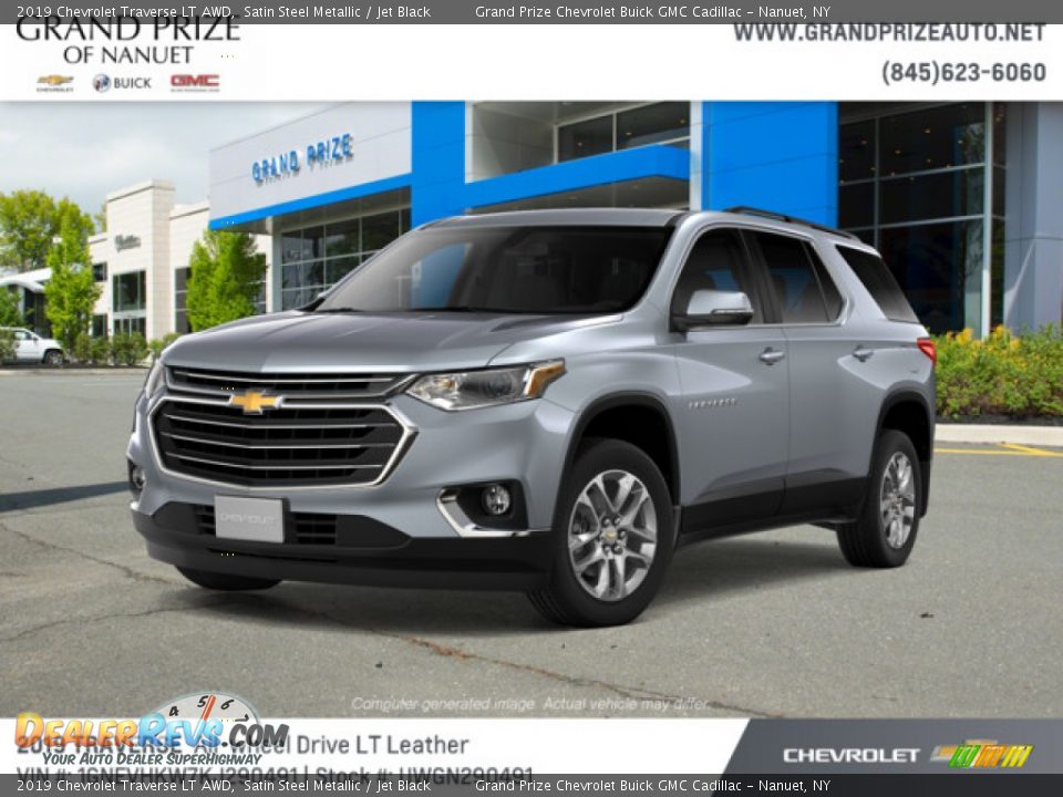 2019 Chevrolet Traverse LT AWD Satin Steel Metallic / Jet Black Photo #1