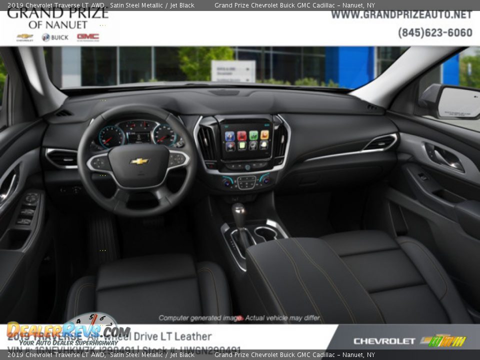 2019 Chevrolet Traverse LT AWD Satin Steel Metallic / Jet Black Photo #5