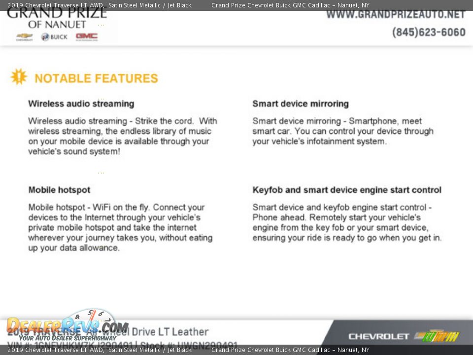 2019 Chevrolet Traverse LT AWD Satin Steel Metallic / Jet Black Photo #7