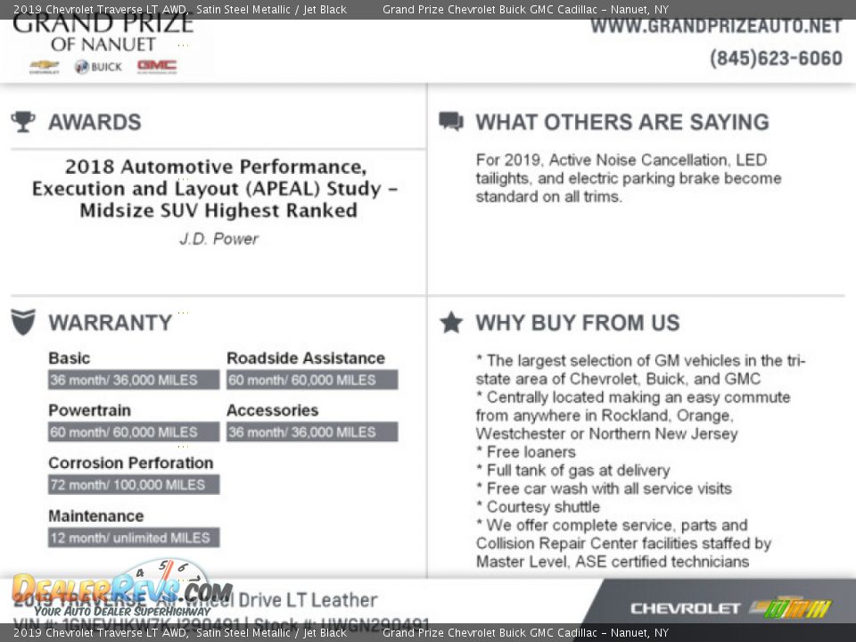 2019 Chevrolet Traverse LT AWD Satin Steel Metallic / Jet Black Photo #9