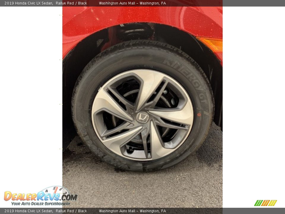 2019 Honda Civic LX Sedan Rallye Red / Black Photo #28
