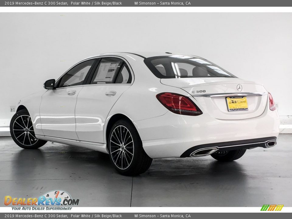2019 Mercedes-Benz C 300 Sedan Polar White / Silk Beige/Black Photo #2
