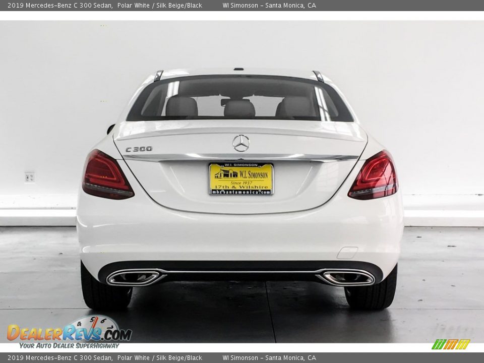 2019 Mercedes-Benz C 300 Sedan Polar White / Silk Beige/Black Photo #3