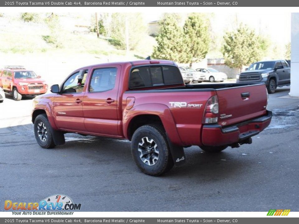 2015 Toyota Tacoma V6 Double Cab 4x4 Barcelona Red Metallic / Graphite Photo #4