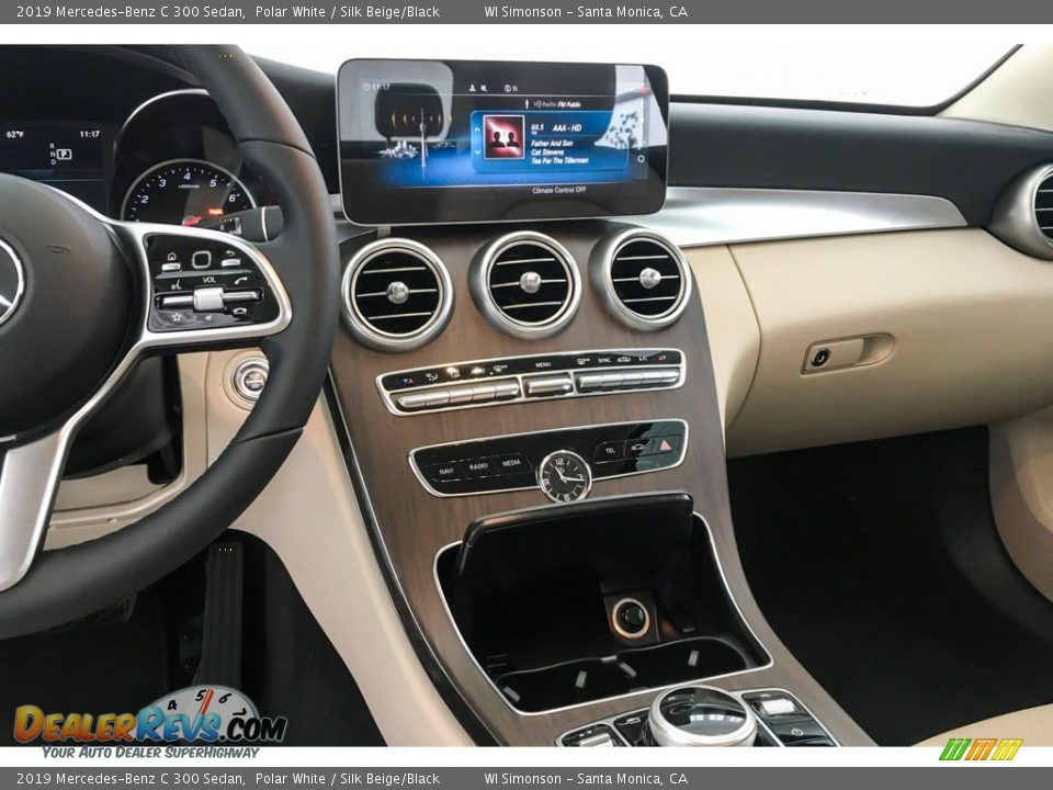 2019 Mercedes-Benz C 300 Sedan Polar White / Silk Beige/Black Photo #6