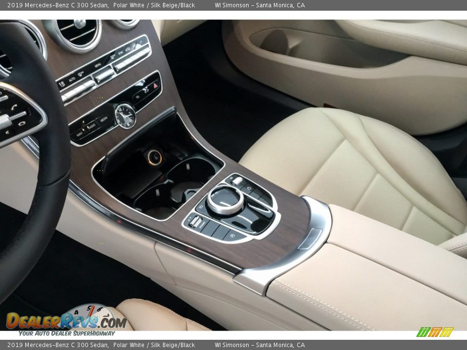 2019 Mercedes-Benz C 300 Sedan Polar White / Silk Beige/Black Photo #7