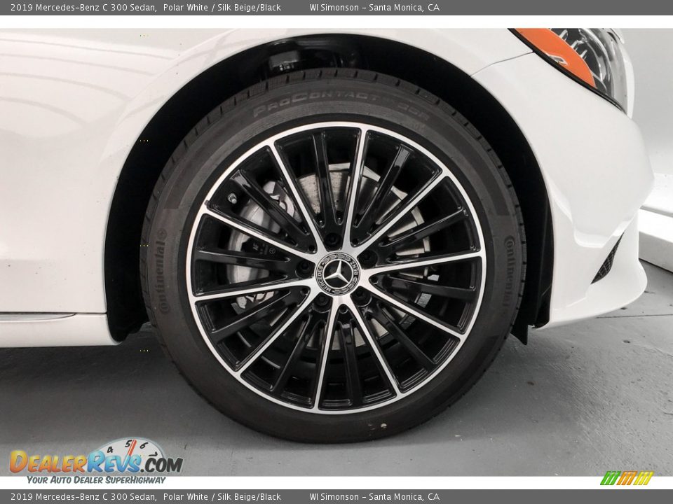 2019 Mercedes-Benz C 300 Sedan Polar White / Silk Beige/Black Photo #9