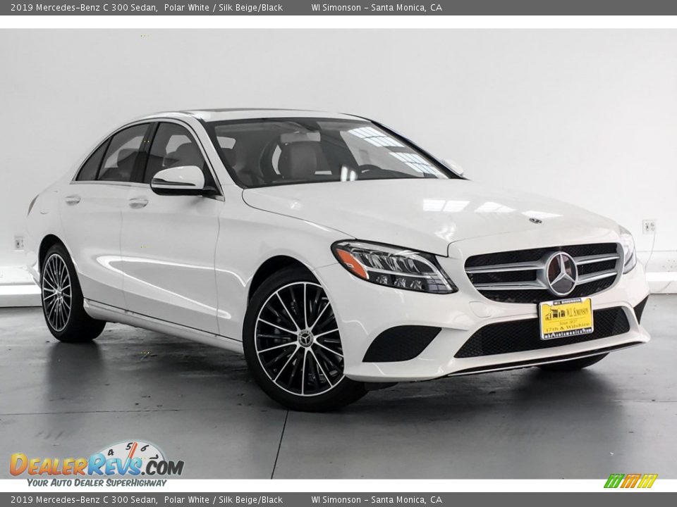 2019 Mercedes-Benz C 300 Sedan Polar White / Silk Beige/Black Photo #10