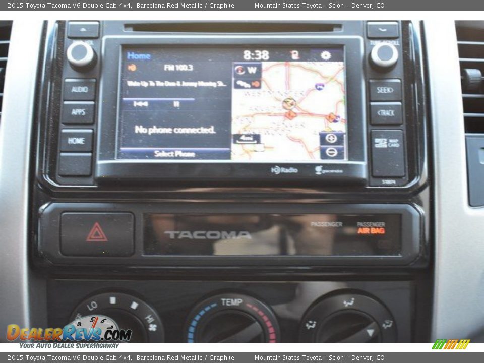 2015 Toyota Tacoma V6 Double Cab 4x4 Barcelona Red Metallic / Graphite Photo #11