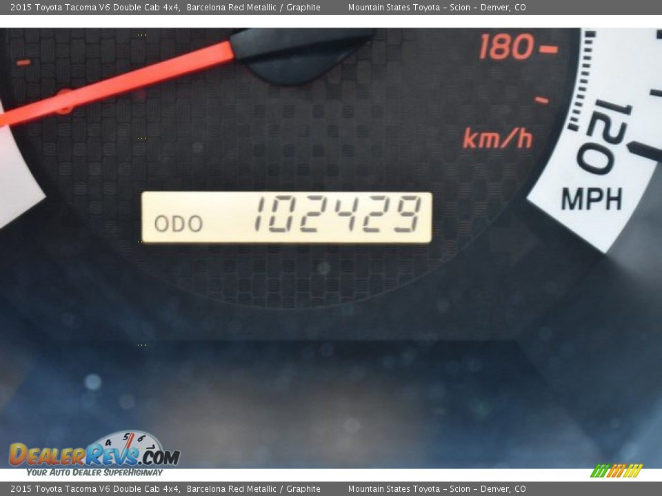 2015 Toyota Tacoma V6 Double Cab 4x4 Barcelona Red Metallic / Graphite Photo #12