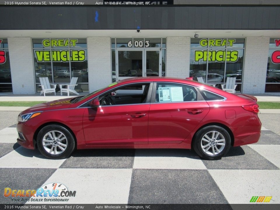 2016 Hyundai Sonata SE Venetian Red / Gray Photo #1