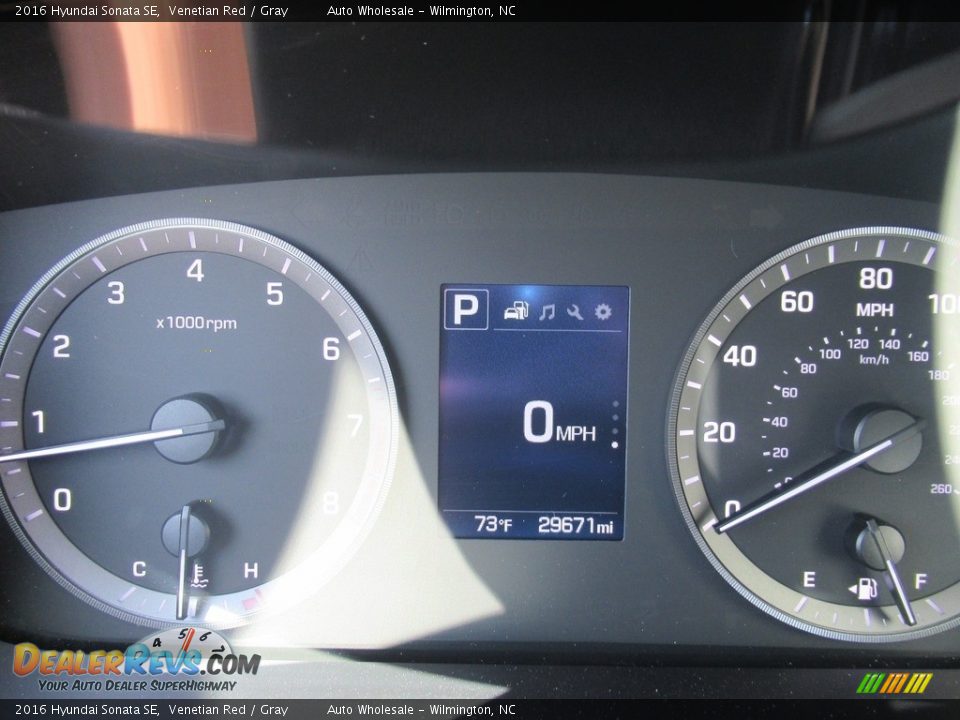 2016 Hyundai Sonata SE Venetian Red / Gray Photo #15