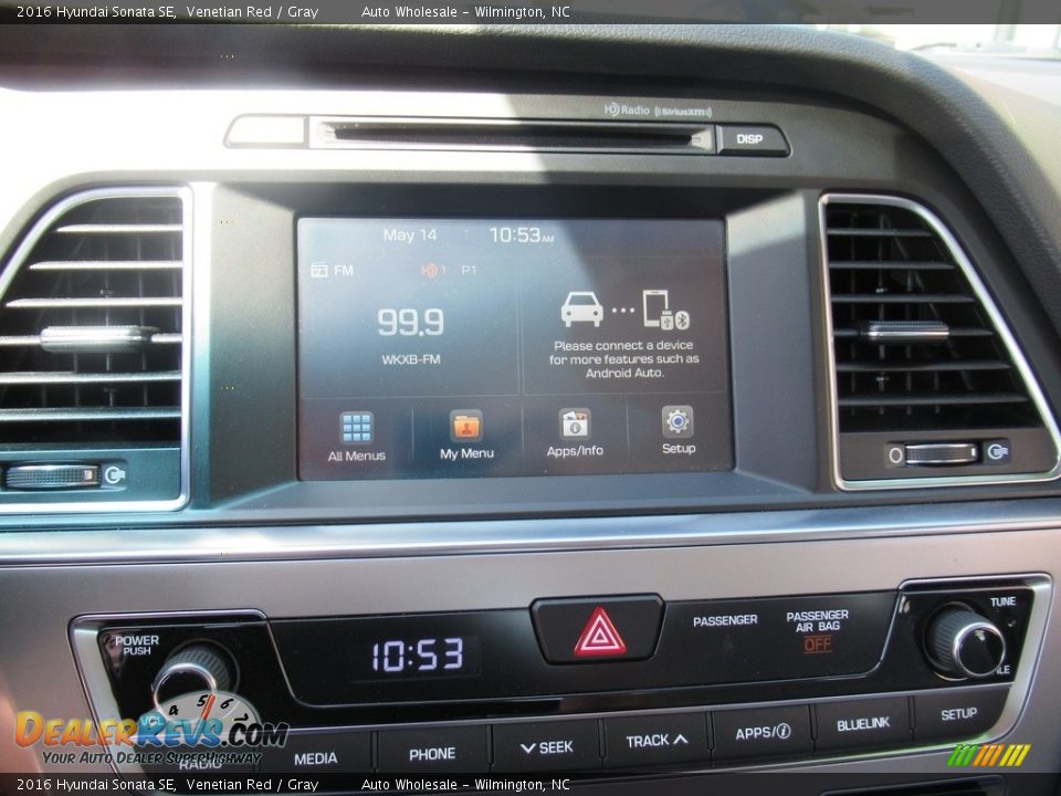 2016 Hyundai Sonata SE Venetian Red / Gray Photo #16