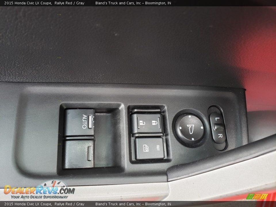 2015 Honda Civic LX Coupe Rallye Red / Gray Photo #5