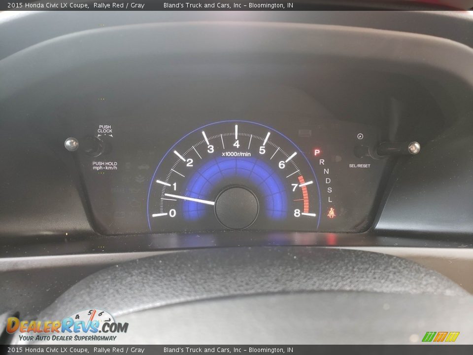 2015 Honda Civic LX Coupe Rallye Red / Gray Photo #14