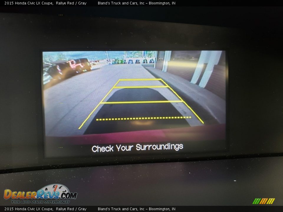 2015 Honda Civic LX Coupe Rallye Red / Gray Photo #16