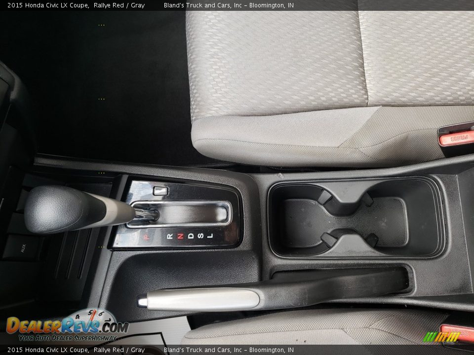 2015 Honda Civic LX Coupe Rallye Red / Gray Photo #21