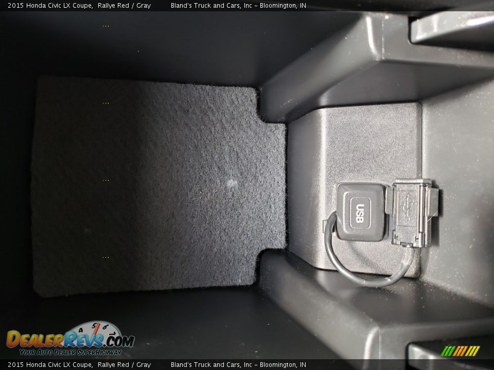 2015 Honda Civic LX Coupe Rallye Red / Gray Photo #22