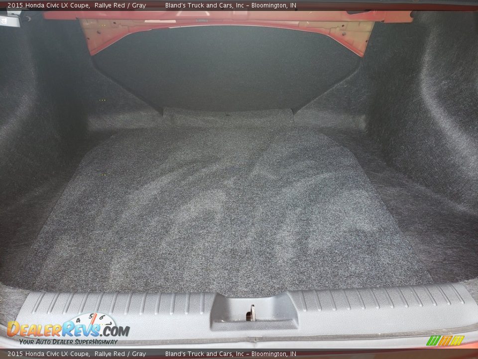 2015 Honda Civic LX Coupe Rallye Red / Gray Photo #28