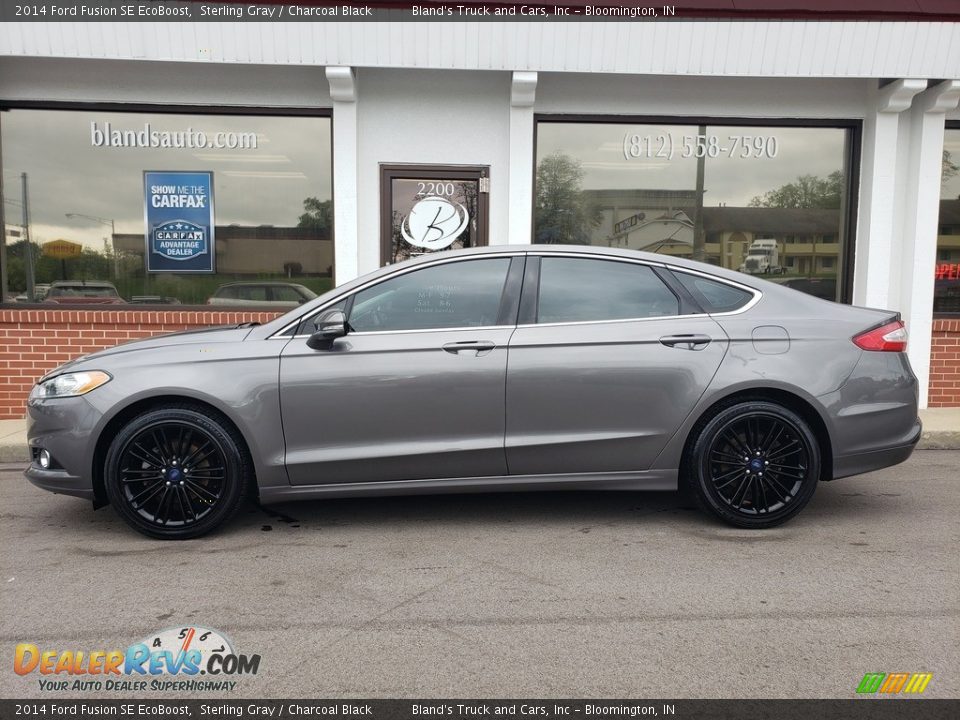 2014 Ford Fusion SE EcoBoost Sterling Gray / Charcoal Black Photo #1