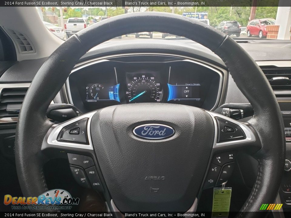 2014 Ford Fusion SE EcoBoost Sterling Gray / Charcoal Black Photo #12