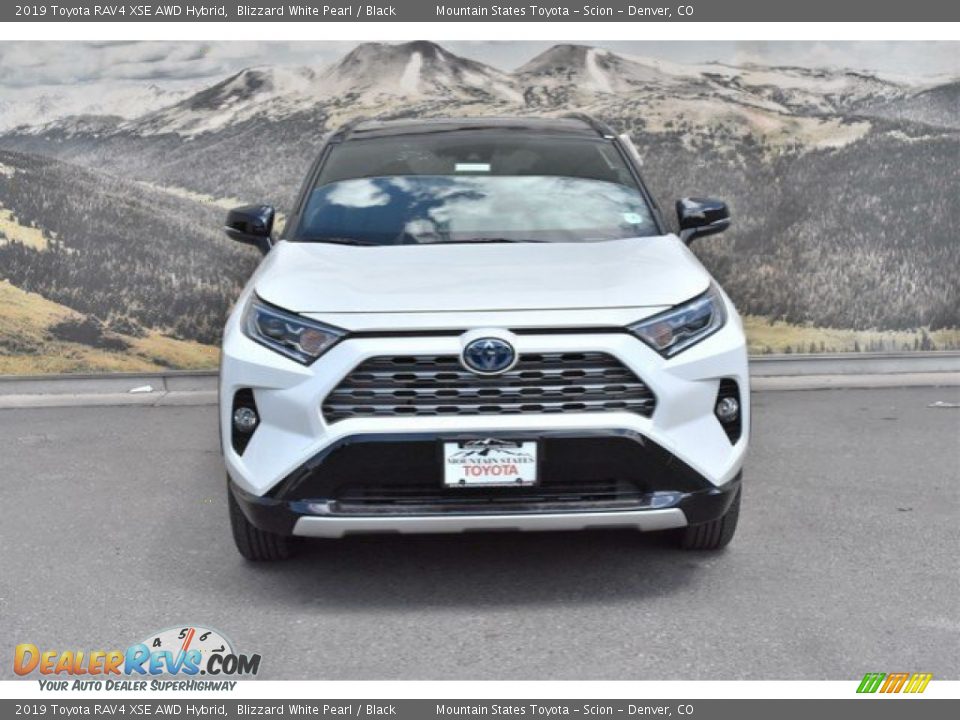 2019 Toyota RAV4 XSE AWD Hybrid Blizzard White Pearl / Black Photo #2