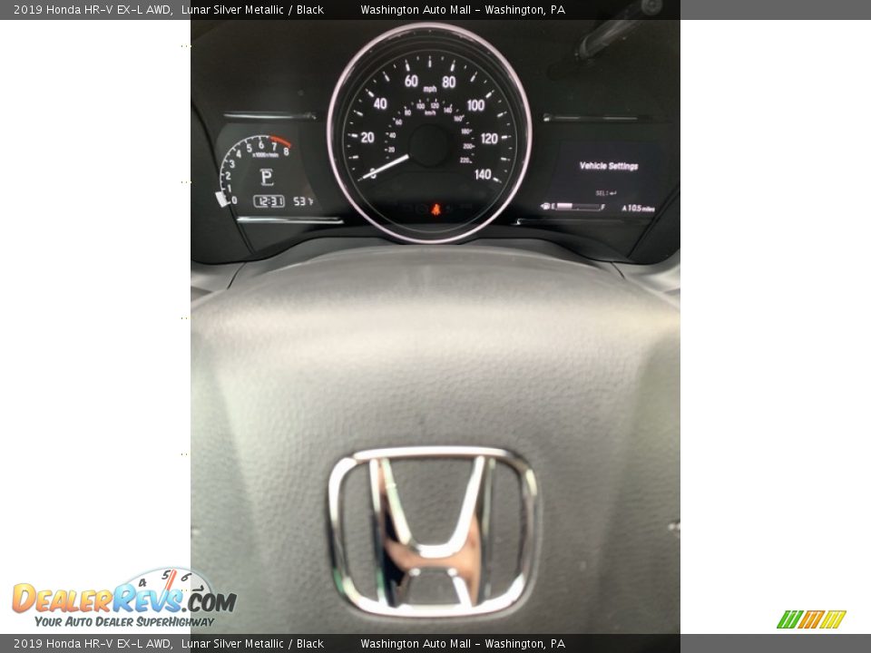 2019 Honda HR-V EX-L AWD Lunar Silver Metallic / Black Photo #31