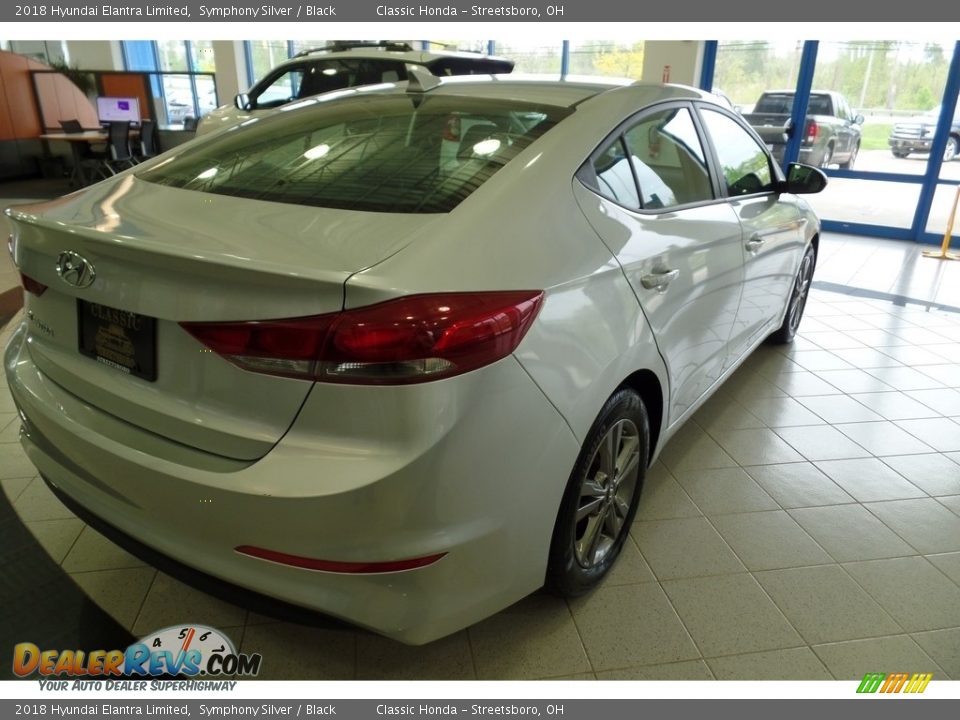 2018 Hyundai Elantra Limited Symphony Silver / Black Photo #7