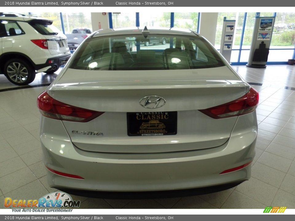 2018 Hyundai Elantra Limited Symphony Silver / Black Photo #8