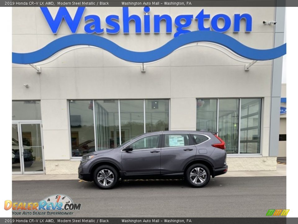2019 Honda CR-V LX AWD Modern Steel Metallic / Black Photo #1