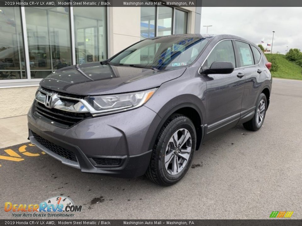 2019 Honda CR-V LX AWD Modern Steel Metallic / Black Photo #2
