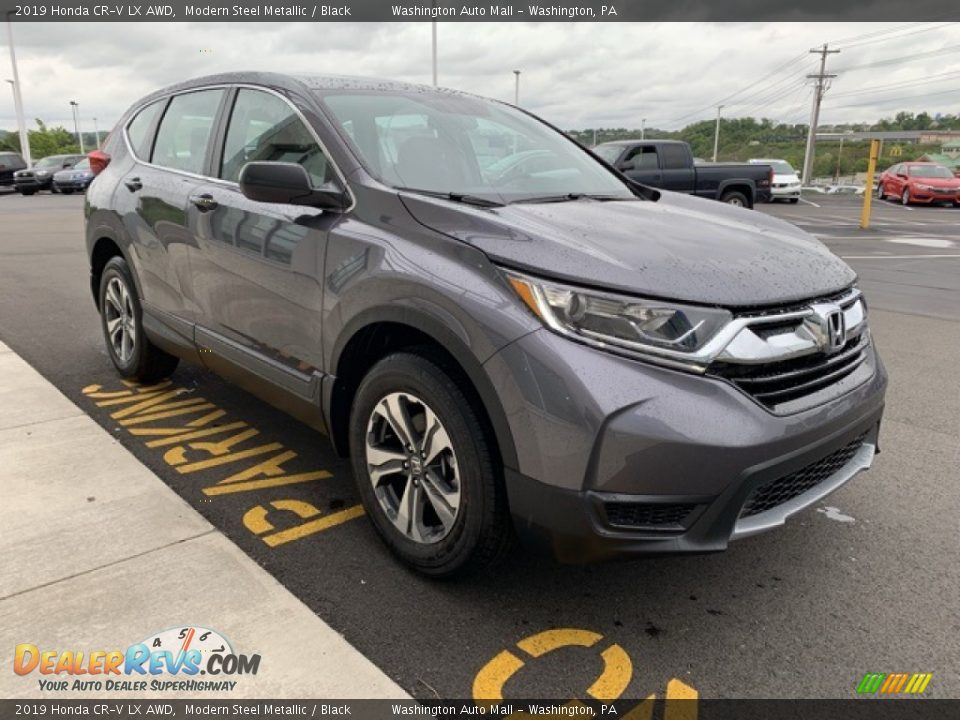2019 Honda CR-V LX AWD Modern Steel Metallic / Black Photo #4