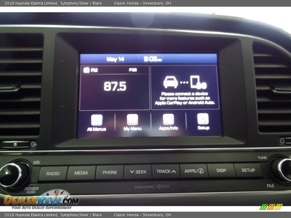 2018 Hyundai Elantra Limited Symphony Silver / Black Photo #34