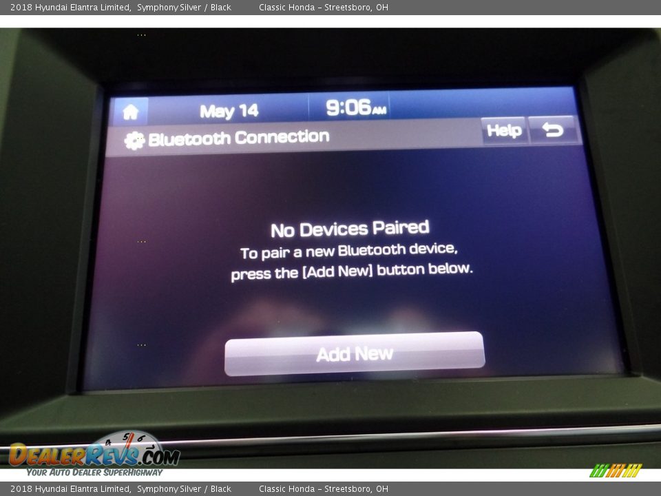 2018 Hyundai Elantra Limited Symphony Silver / Black Photo #35